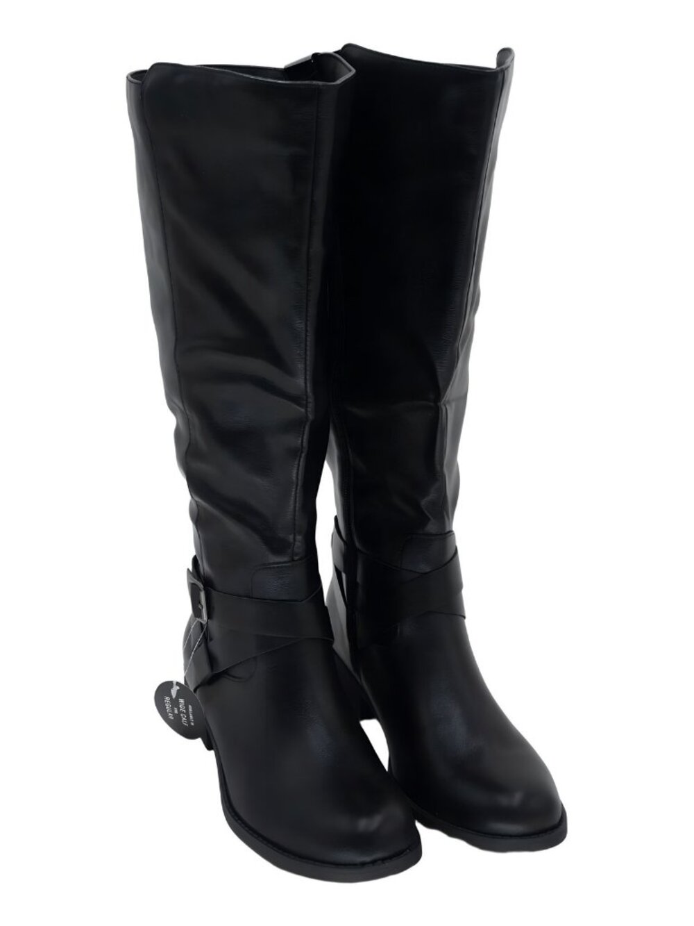 Style Co Margoo Womens Riding Boots Wide Calf Black Beauty 9.5M